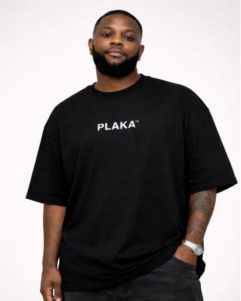PLAKA™️ “Free Your Mind” Black Oversized Tee